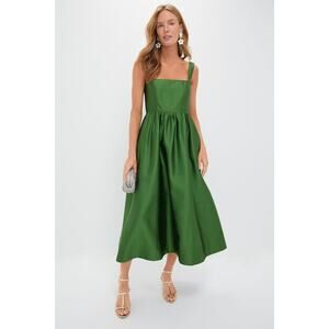 TUCKERNUCK Green Dupioni Esme Dress Size S NWT